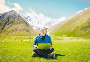 Freelancer working abroad